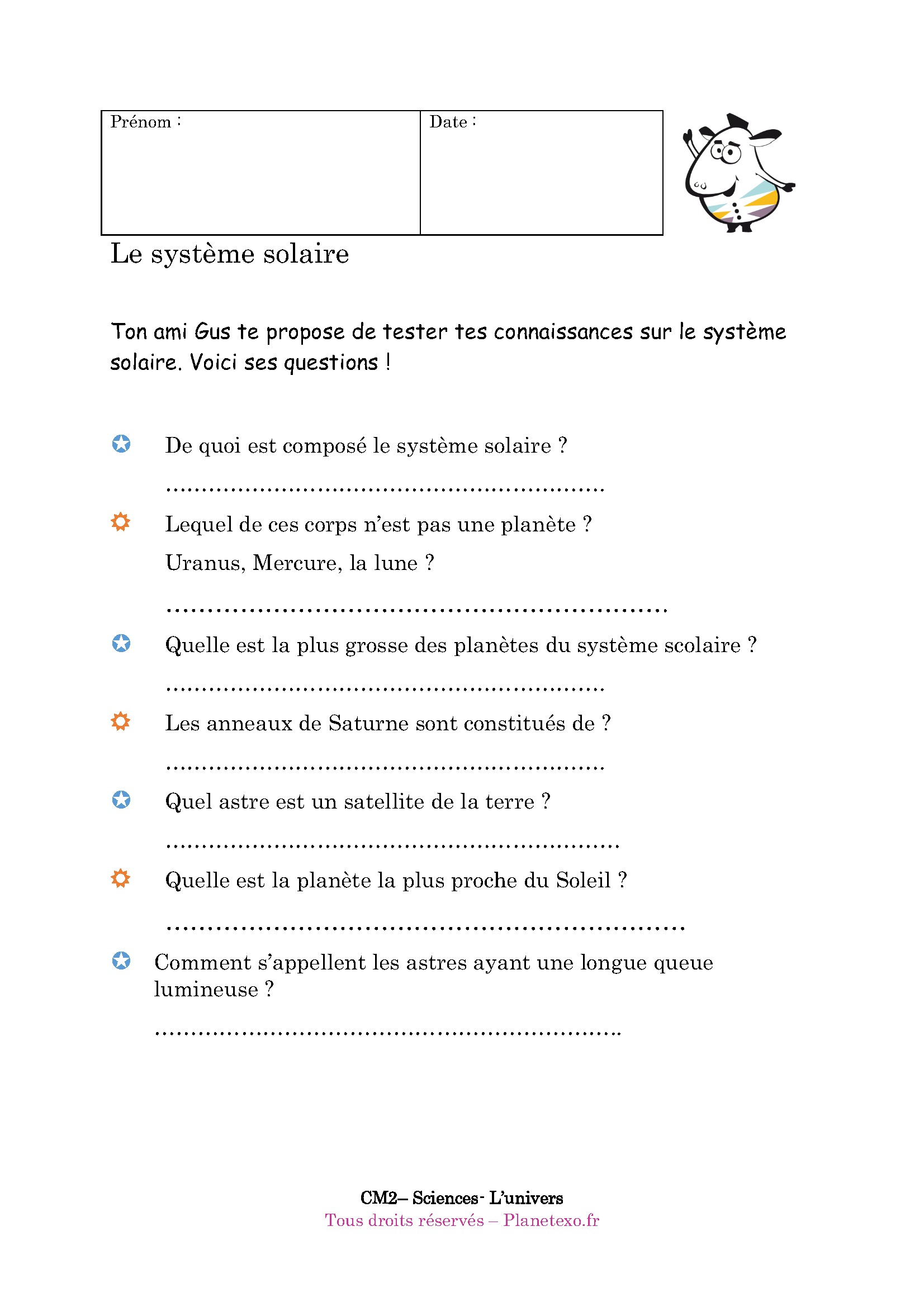 le systeme solaire cm2 pdf