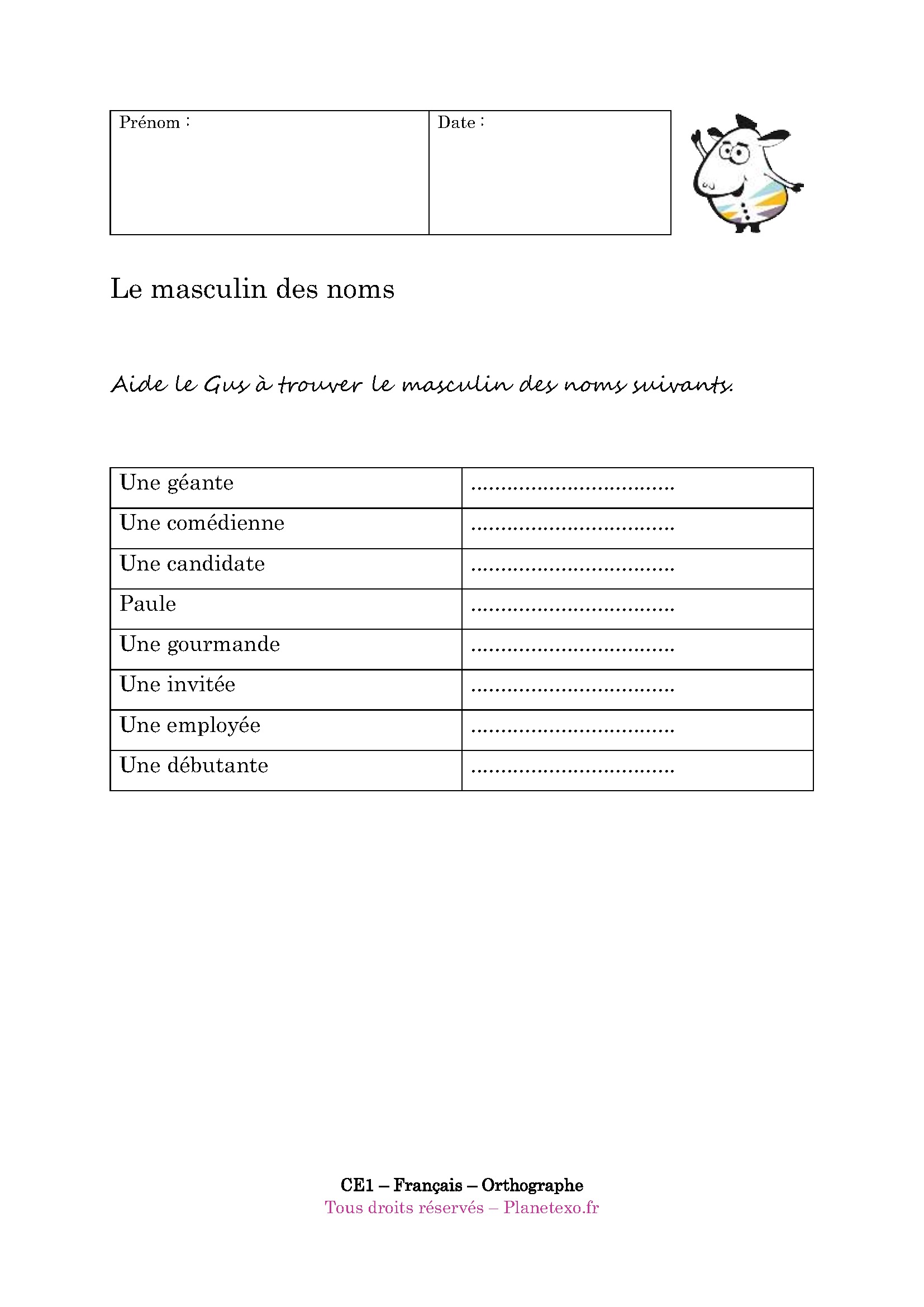 masculin