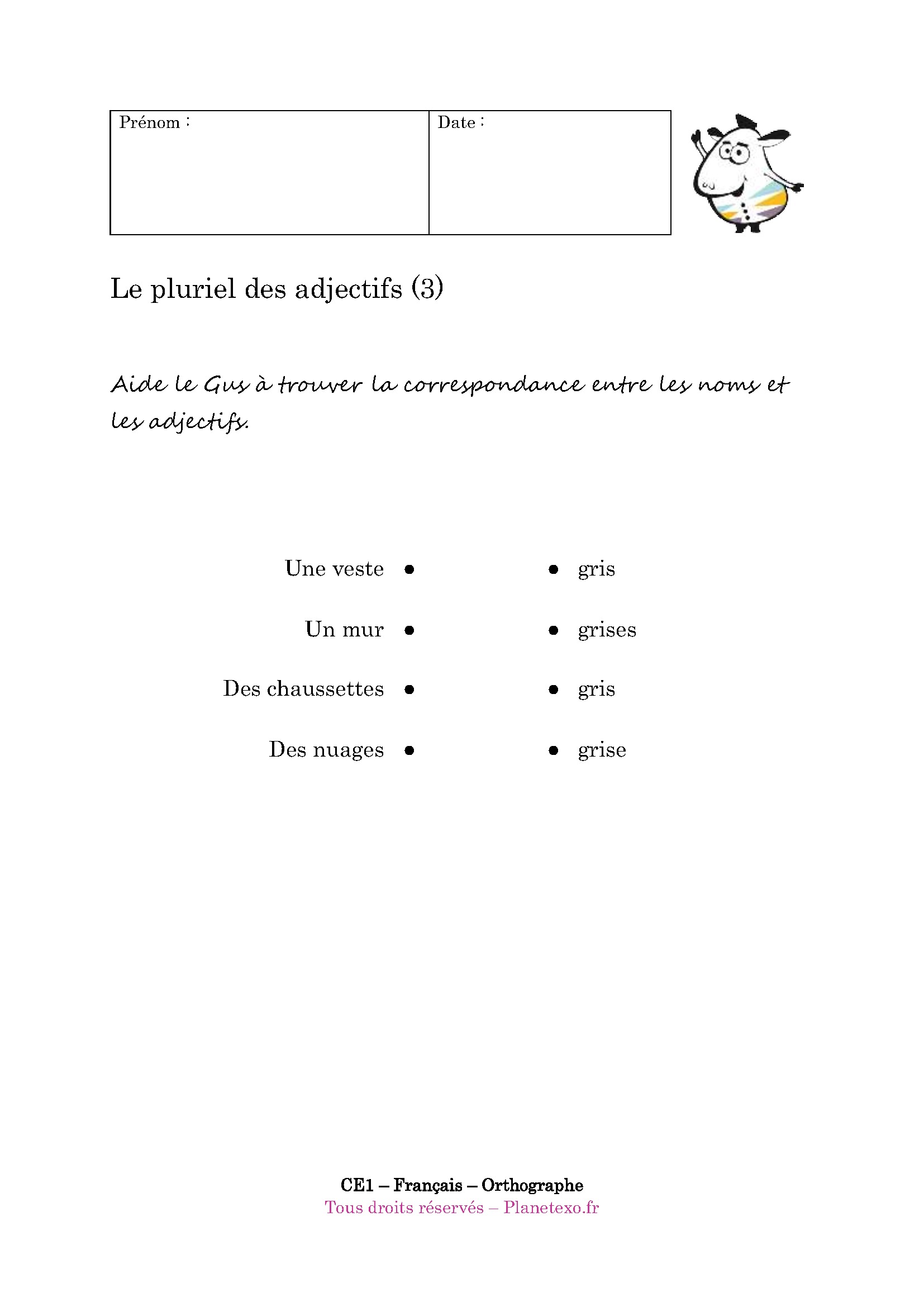 pluriel, adjectif