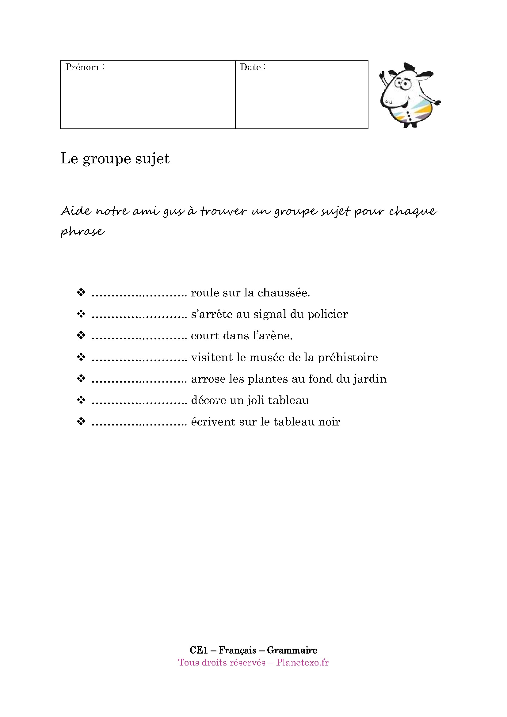 groupe, sujet