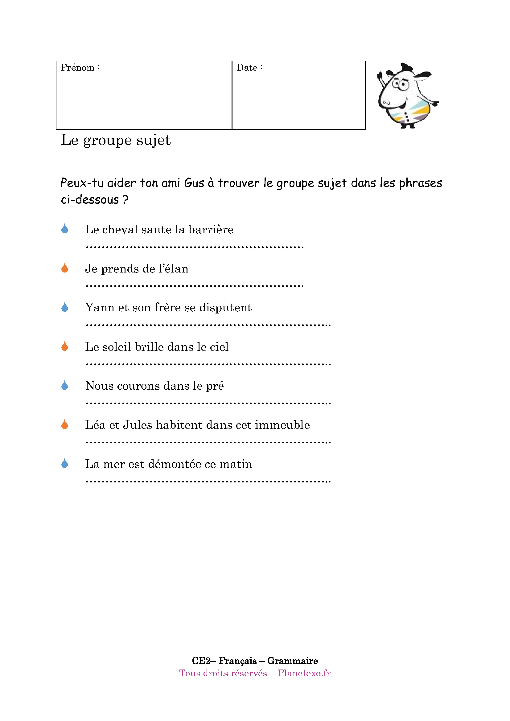 groupe sujet