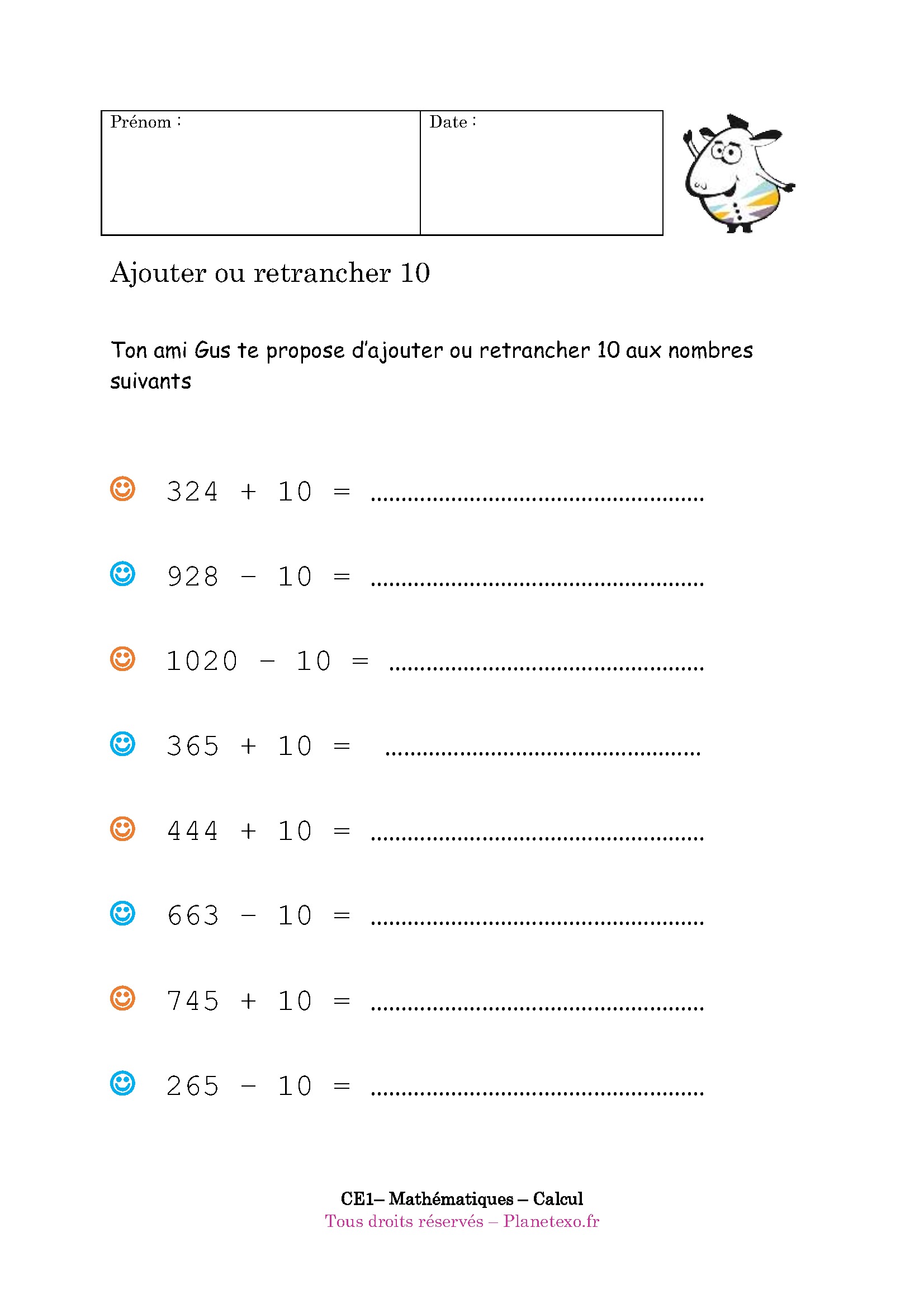 ajouter retrancher soustraire