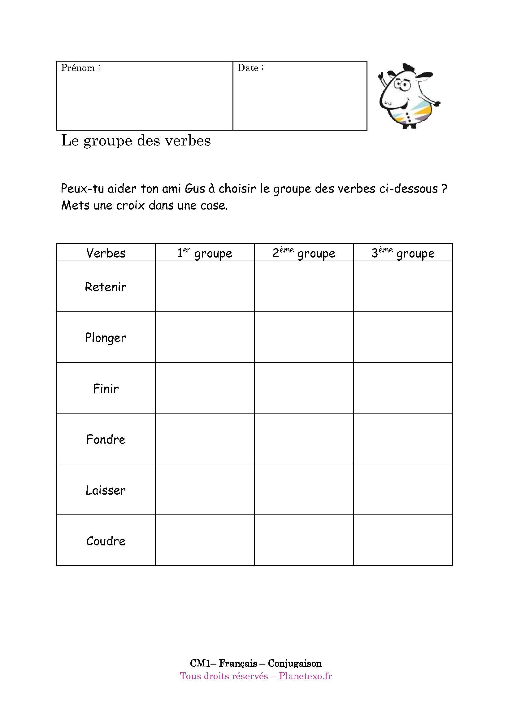 groupe verbe