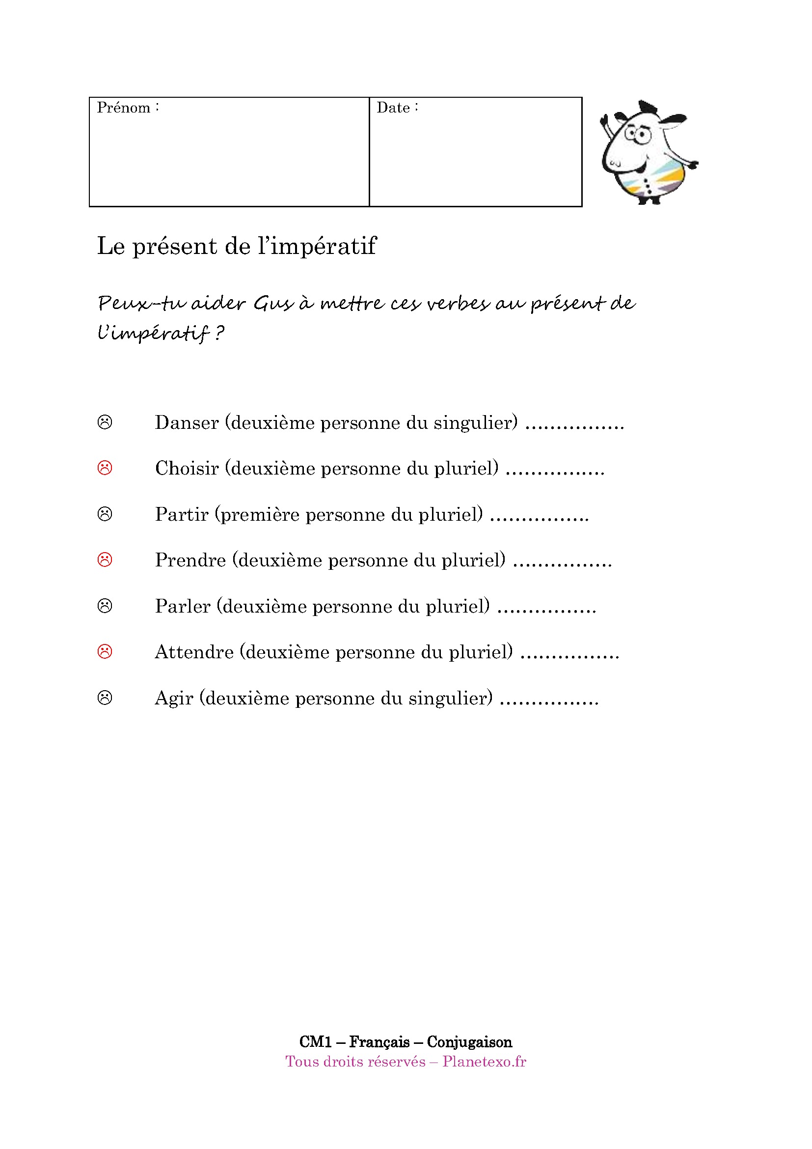 présent, indicatif, temps