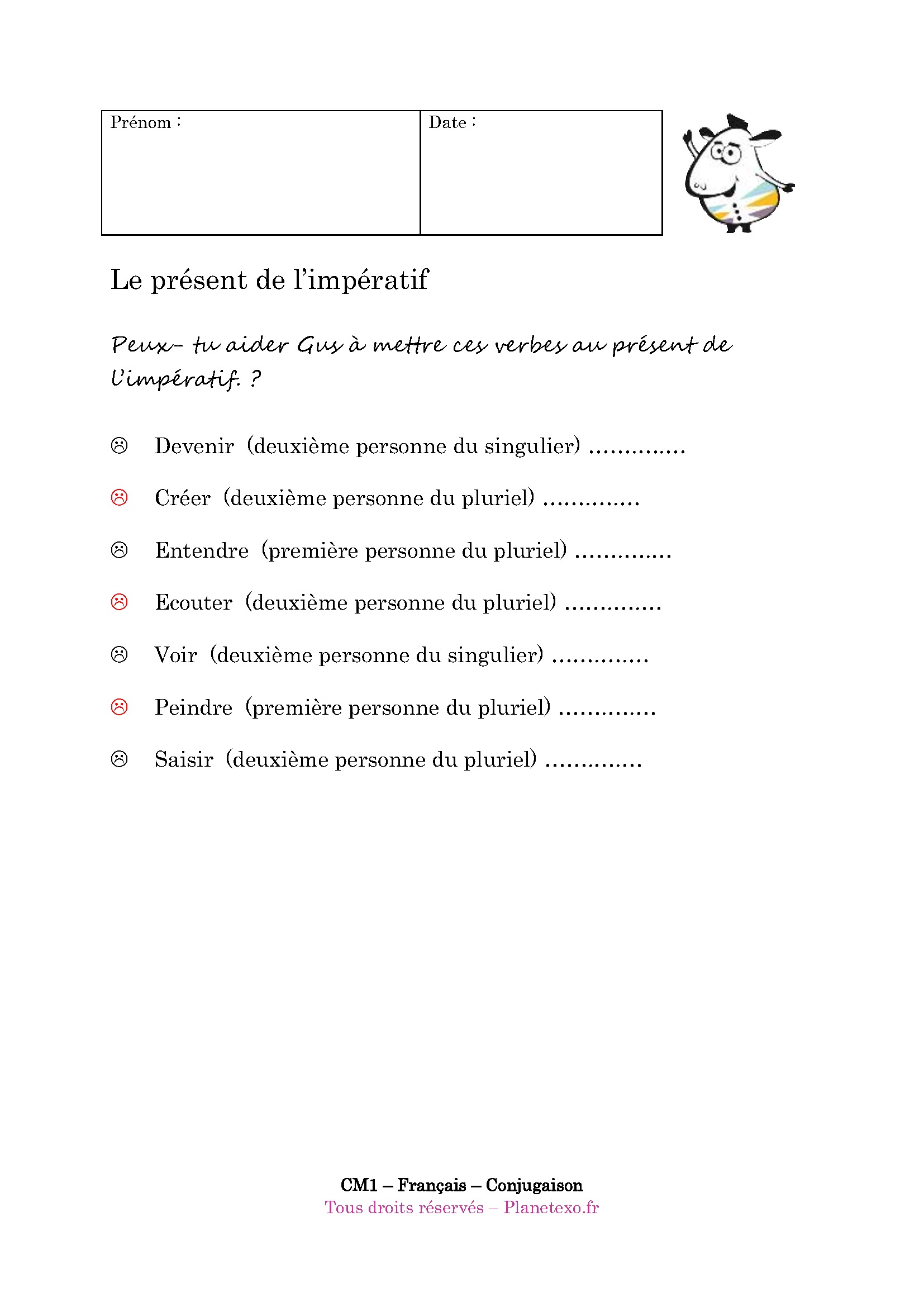 présent, indicatif, temps