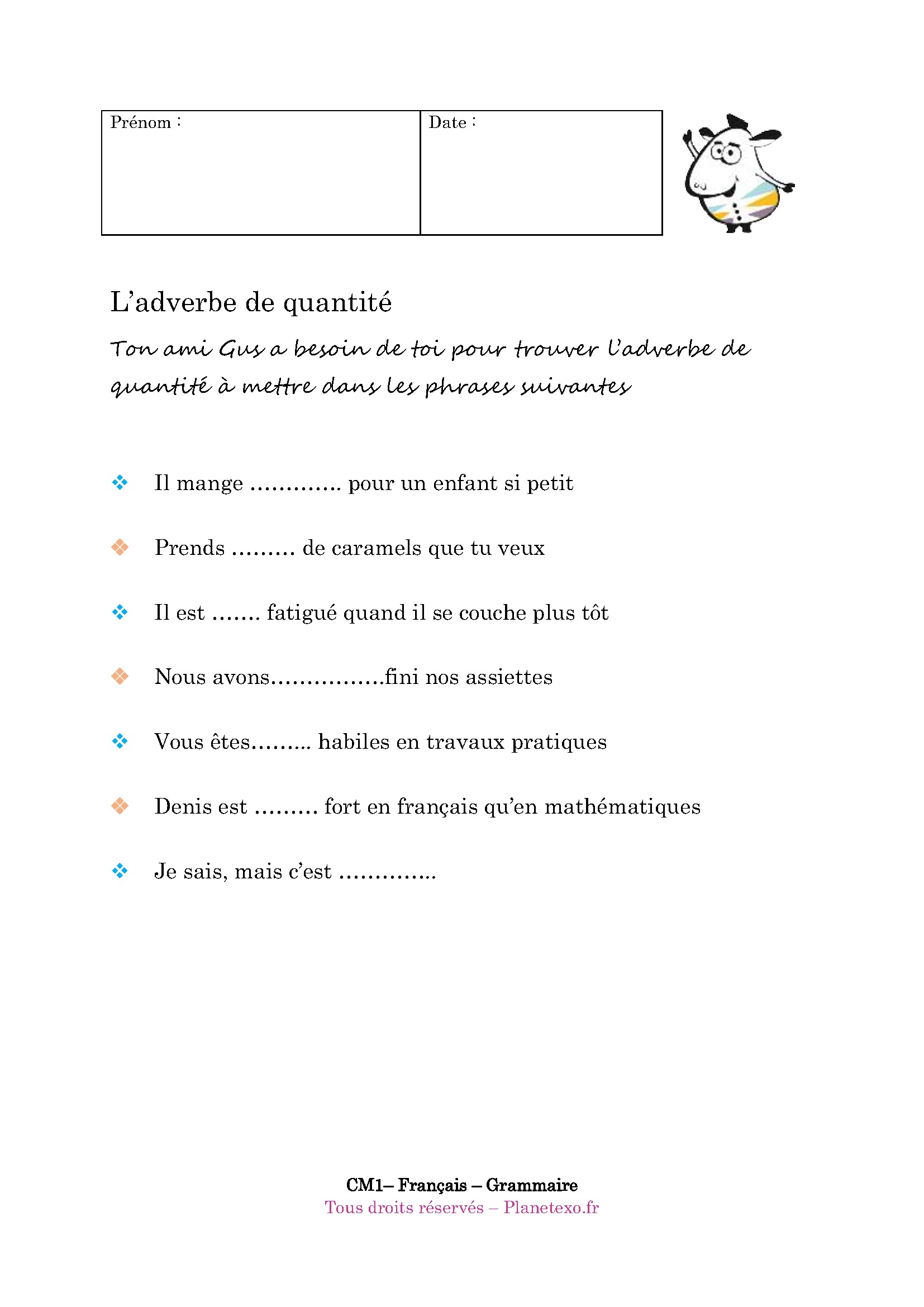 adverbe quantite