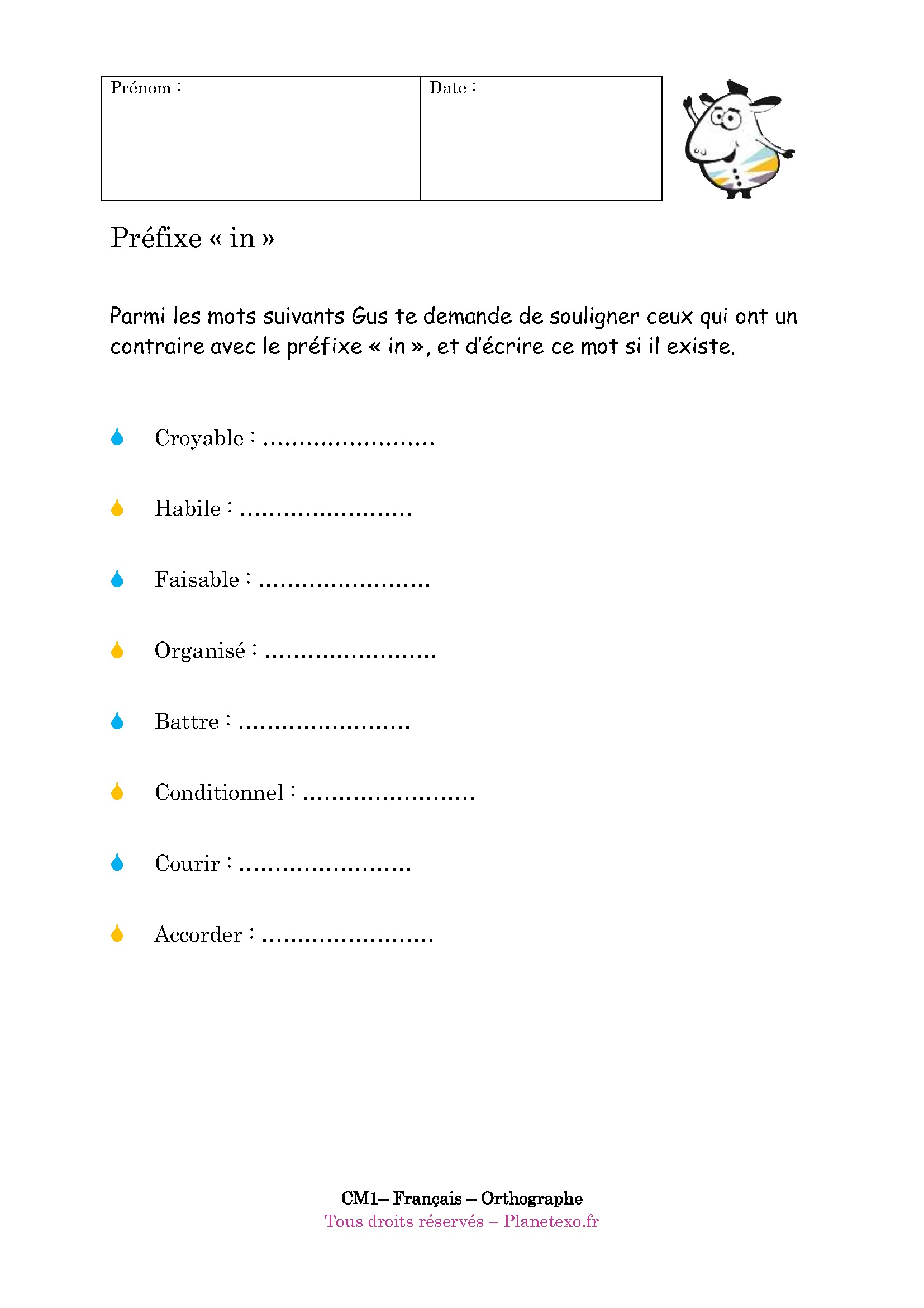 prefixe in