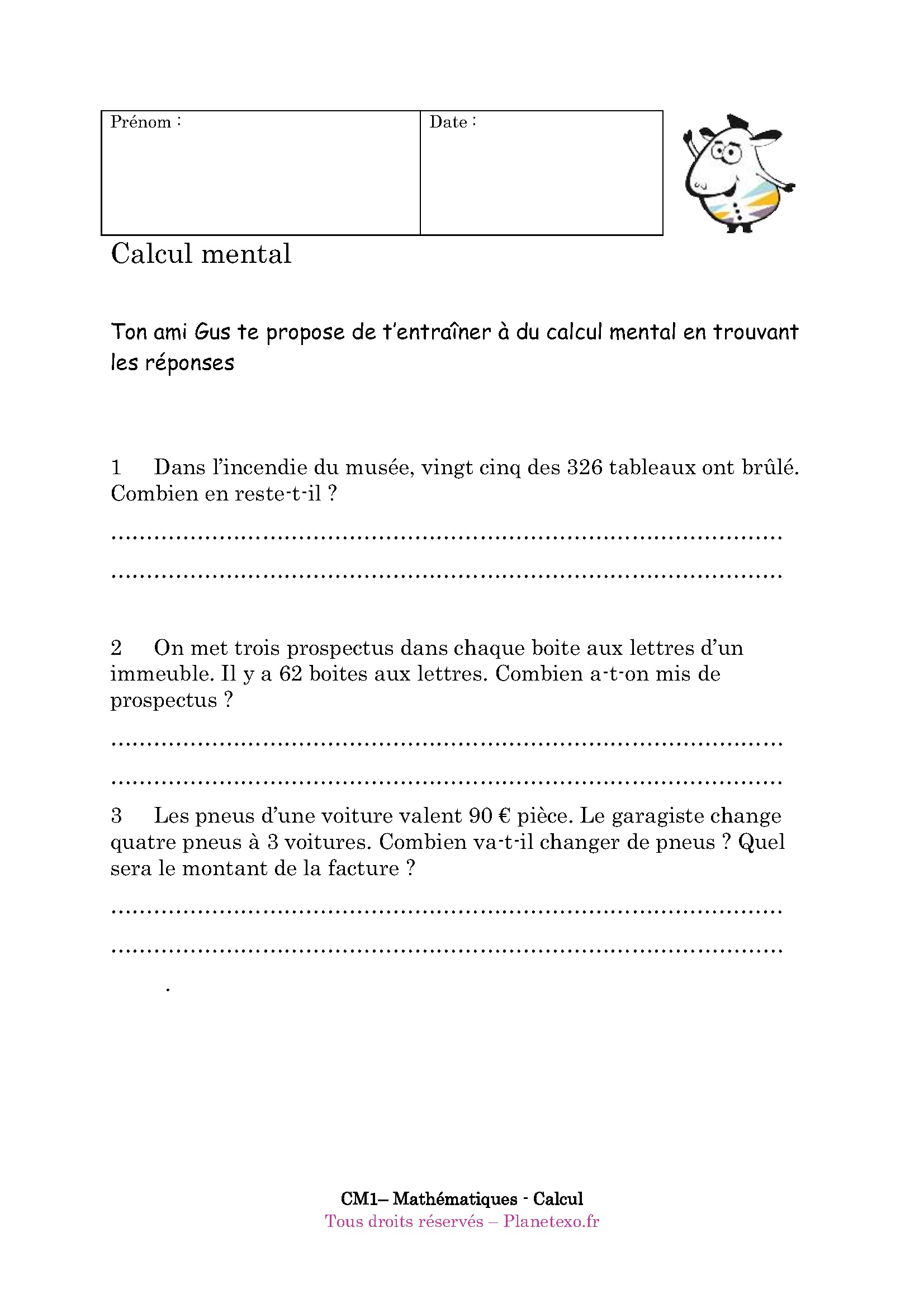calcul mental