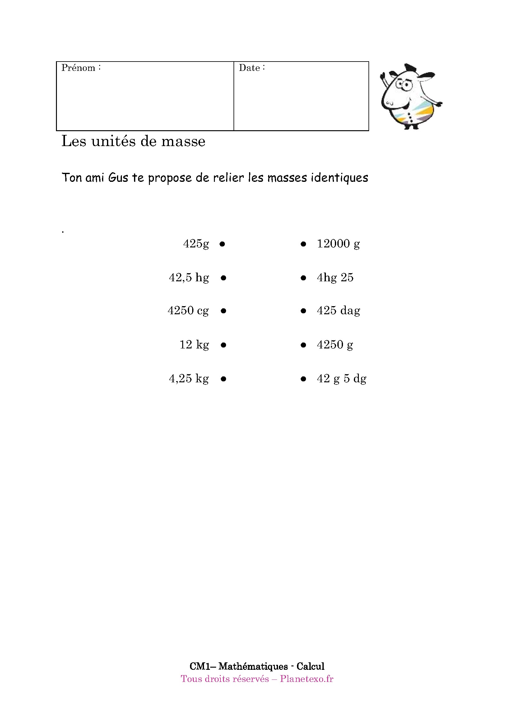 kilogramme gramme