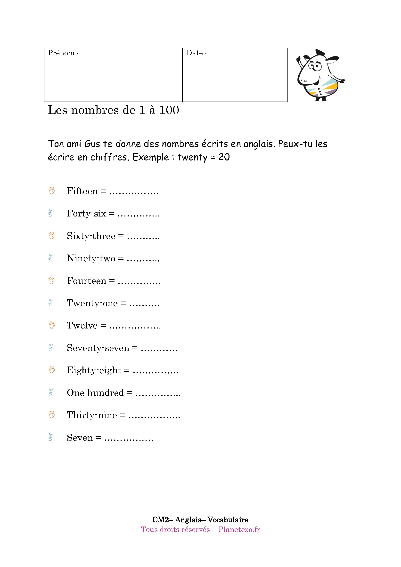 number