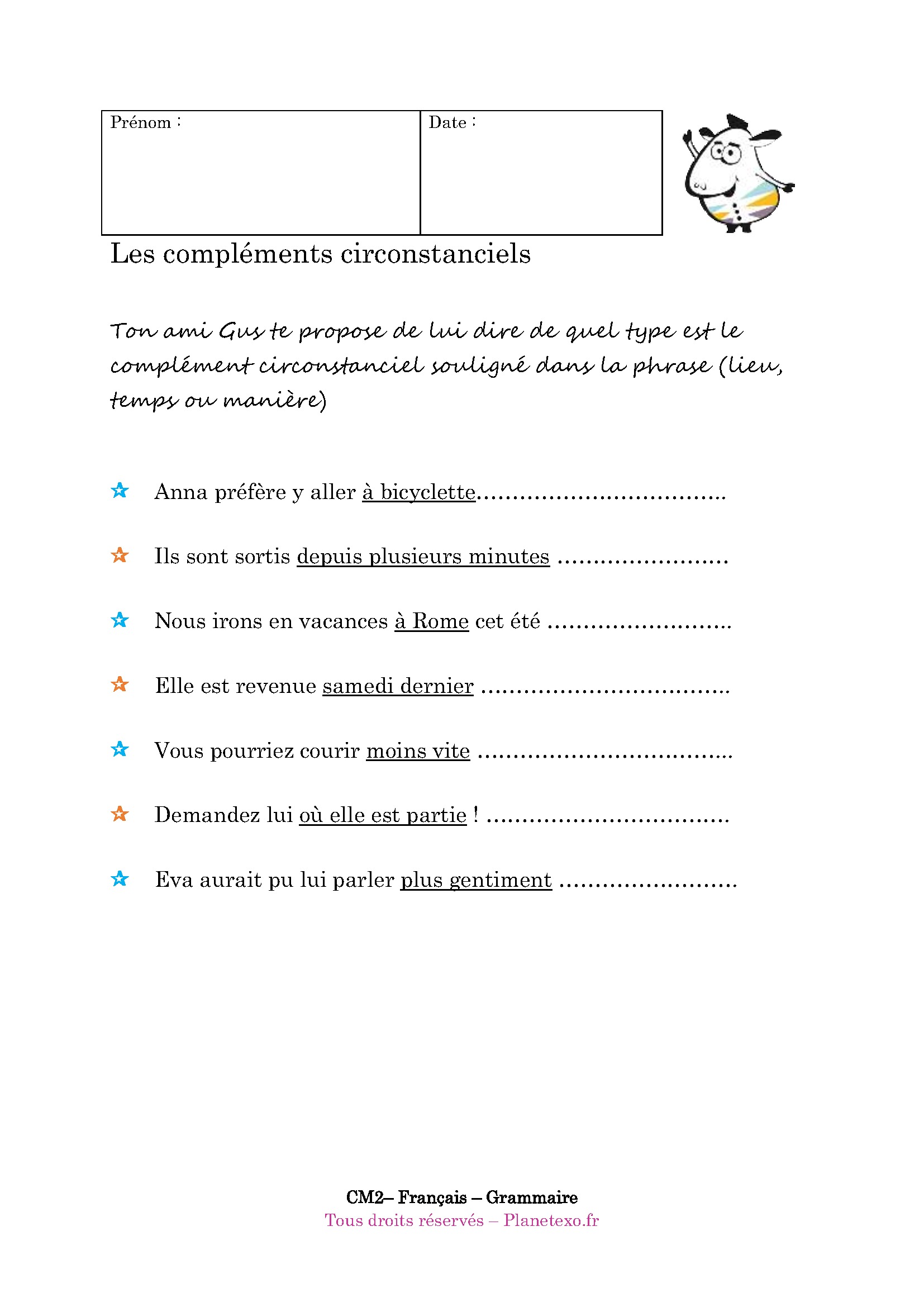 complement circonstanciel cc