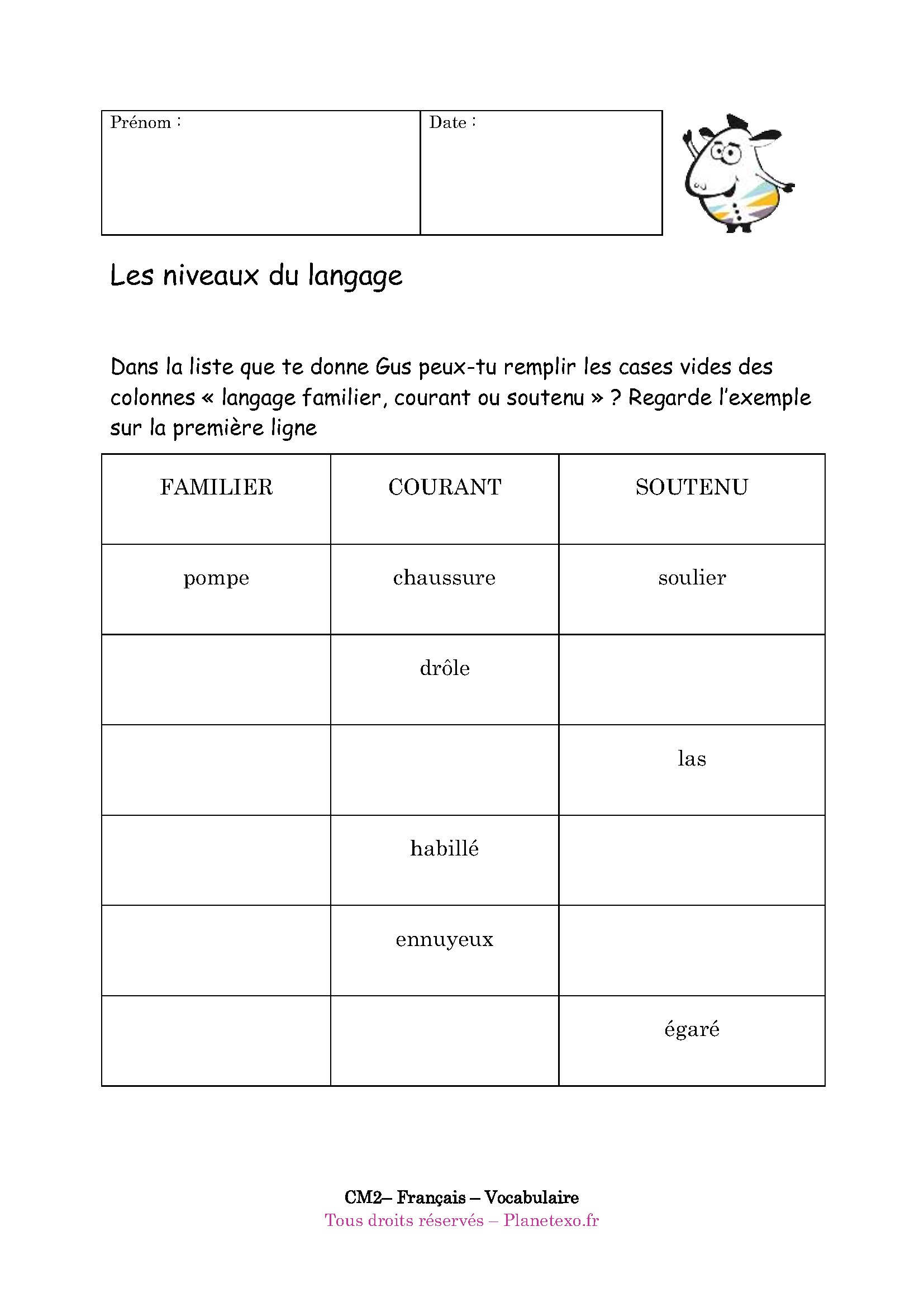 langage