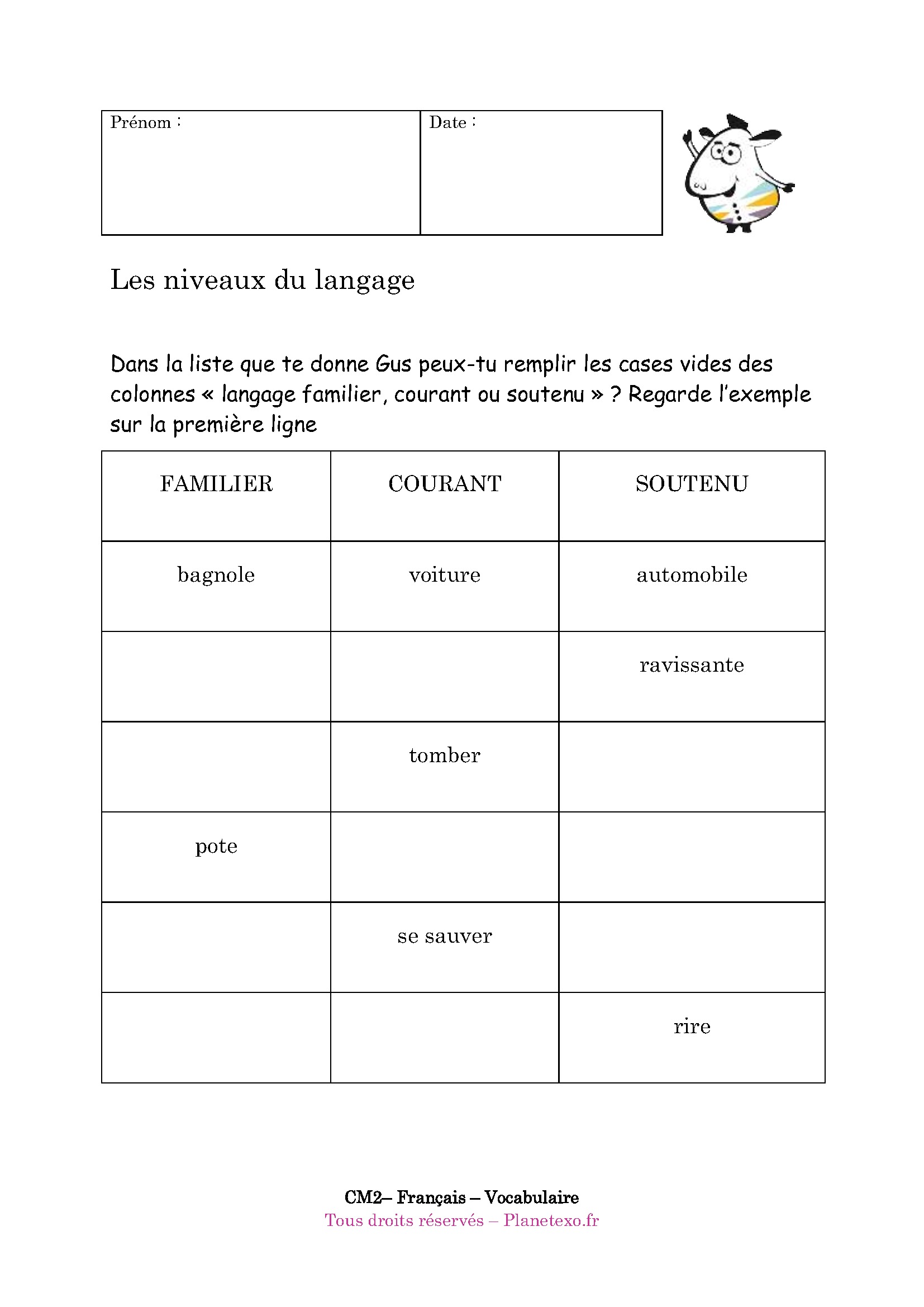langage