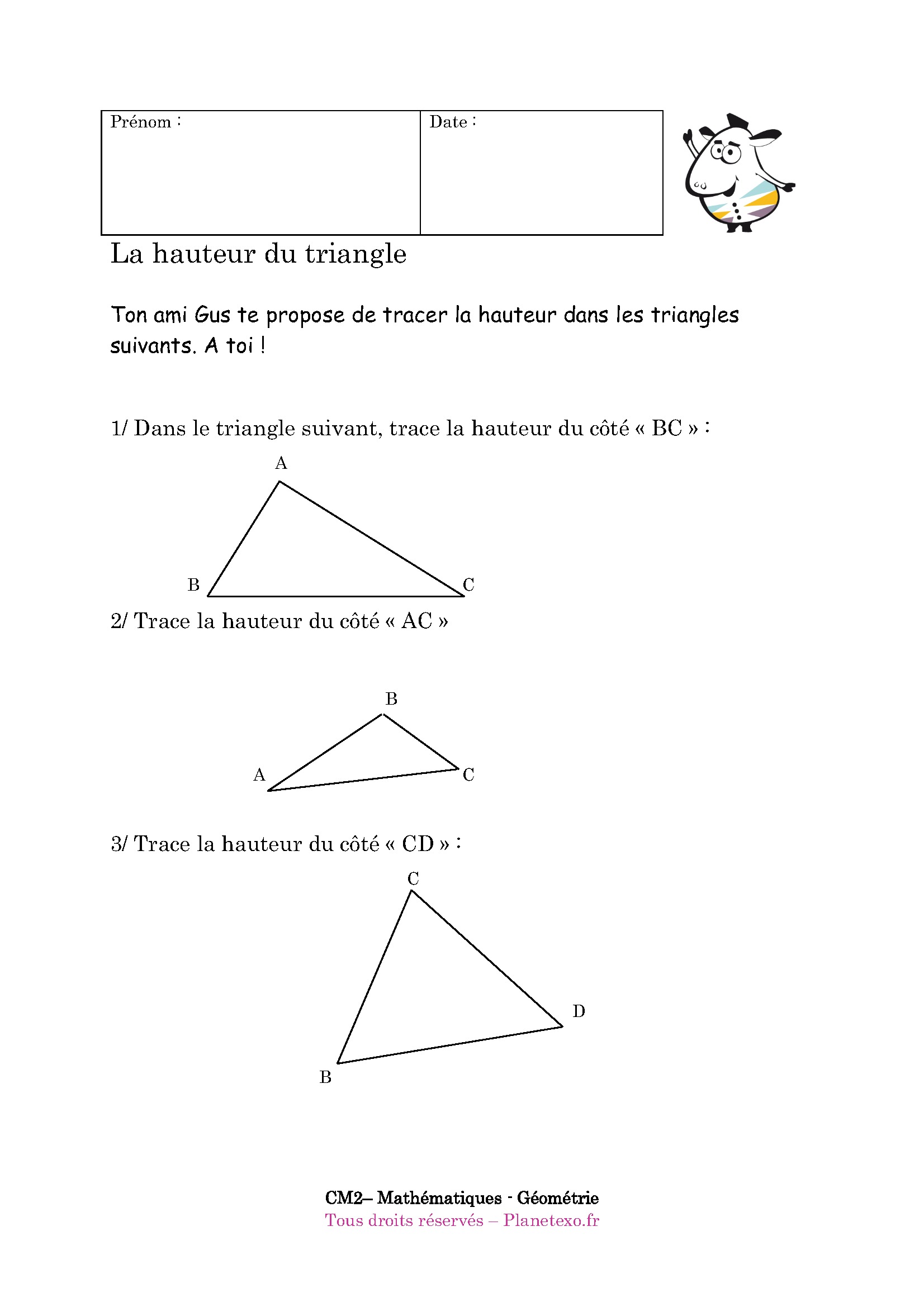 triangle hauteur