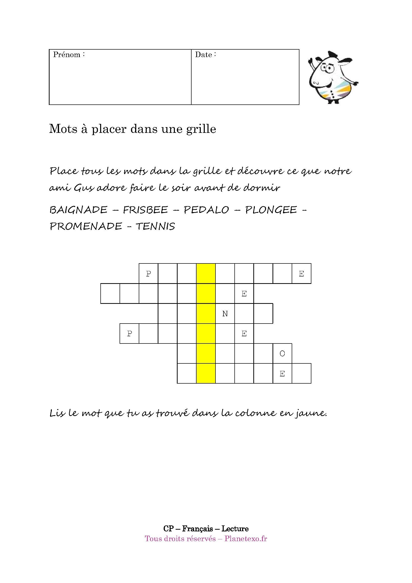 grille. jeu