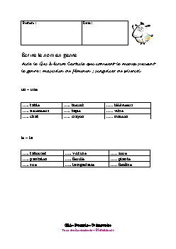 ce1-francais-ecrire-nom-genre