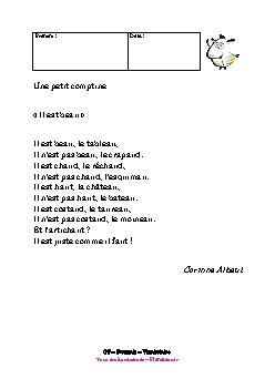 cp-francais-comptine-il-est-beau